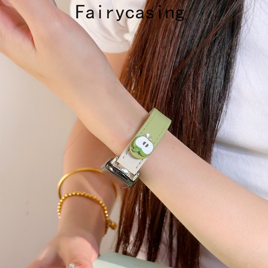 Thiết kế mới Dây da cho Xiaomi Mi Band 10 9 8 7 6 5 4 3 Vòng đeo tay thay thế cho Miband 9 8 Active Band