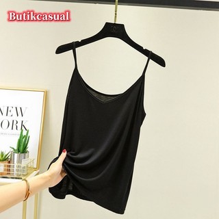 Phụ Nữ Cổ Chữ V Modal Camisoles Xuân Hè Áo Sơ Mi Mới Kích Thước Lớn Rời Mềm Trơn Áo vest M-2XL