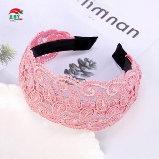 Băng đô nữ có răng chống trượt Mũ đội đầu tạo kiểu ren bên rộng