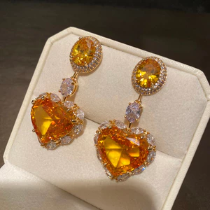 T Tính Khí Đẹp Sang Trọng Zircon Tình Yêu Thời Trang Tính Khí Bông Tai