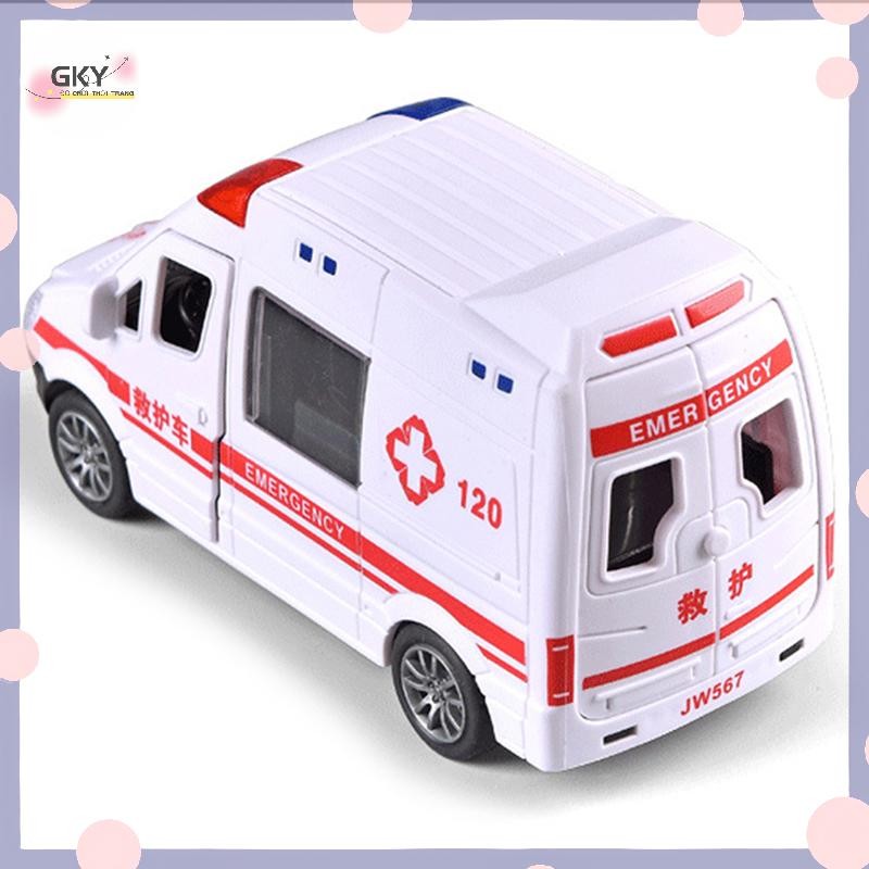 FFVN Bệnh Viện Cứu Hộ Xe Cứu Hộ Xe Ô Tô Kim Loại Mô Hình Kéo Lại Âm Thanh Và Hợp Kim Ánh Sáng Diecast Đồ Chơi Ô Tô Cho Trẻ Em Bé Trai Quà Tặng HOT