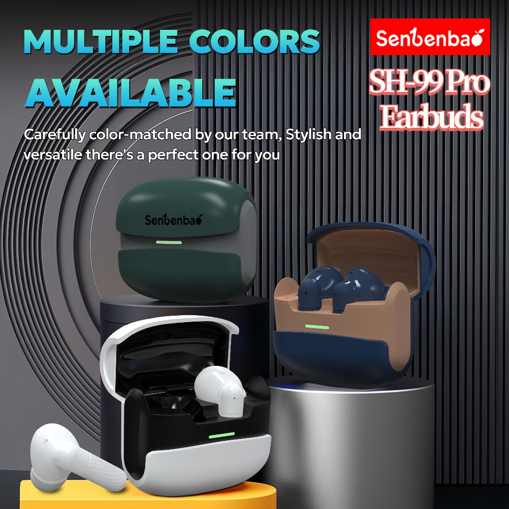 SenBenBao SH-99 Tai Nghe Bluetooth | Bass đỉnh cao | Game/Music độ trễ 50ms | Pin tổng 21h | ENC
