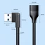 Cáp nối dài GODD USB 3 0 Dây kết nối góc 90 độ Dây chuyển đổi nam sang nữ cho phụ kiện máy tính Màu đen