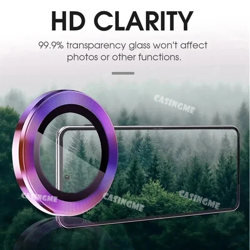 Dành Cho Samsung Z Fold 7 5G 2025 Bảo Vệ Ống Kính Máy Ảnh Kim Loại Vòng Dành Cho Samsung Galaxy Z Fold7 Flip7 Gấp Lật 7 6 2025 Camera Kính Cường Lực Bảo Vệ
