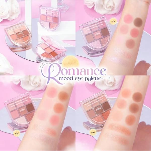Bảng Phấn Mắt ODBO OD2023 8 Ô Cửa Sổ Romance Mood Palette  Mịn Lì, Dễ Tán