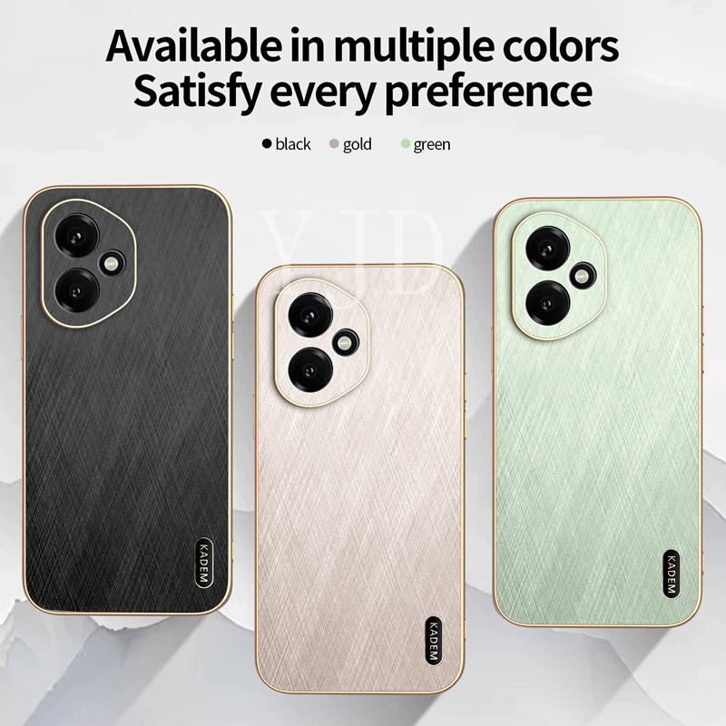 Ốp Lưng Cho Honor 400 Pro Gold Silk Skin TPU Khung Mạ Điện Chống Rơi Vỏ Điện Thoại