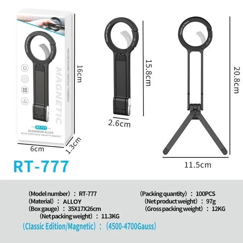 Chân máy điện thoại Carabiner di động cho iPhone 12-17 Pro Max Tay cầm ba chân du lịch có thể điều chỉnh Gắn từ tính cho Vlog ngoài trời