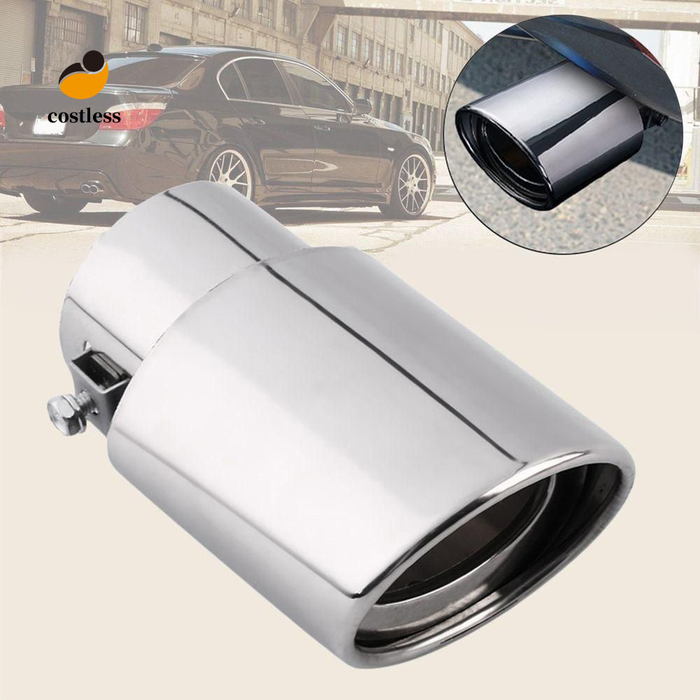 Không tốn kém Đa Năng Thép Không Gỉ Phía Sau Xe Tròn Thẳng Ống Xả Đuôi Muffler Đầu