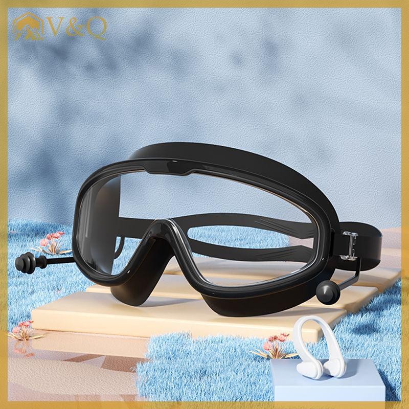 Littleloves1 2025 Kính bơi khung lớn cho người lớn và trẻ em - Chống sương mù, Chất lượng cao, Anti-fog, Swim Gear EN