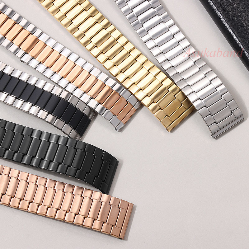Co Giãn Co Giãn Thép Không Gỉ Đồng Hồ 22 Mm Vòng Tay Đa Năng Dây Đeo Đồng Hồ Thay Thế Nam Nữ Kim Loại Dây Đeo Đồng Hồ Phụ Kiện Truyền Thống Thạch Anh Watchbands