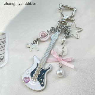 # yanddd # Y2K Guitar Dành Cho Nam Nữ Thoáng Mát Pentagram Nơ Mặt Dây Chuyền Thời Trang Rock Punk Túi Phụ Kiện Quà Tặng.