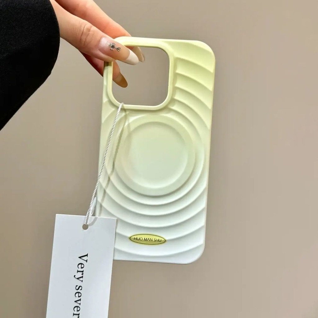 Gradient Smudge Yellow Moon Star Giá đỡ từ tính Thích hợp cho Apple 15promax Vỏ điện thoại iPhone14 Mới 12