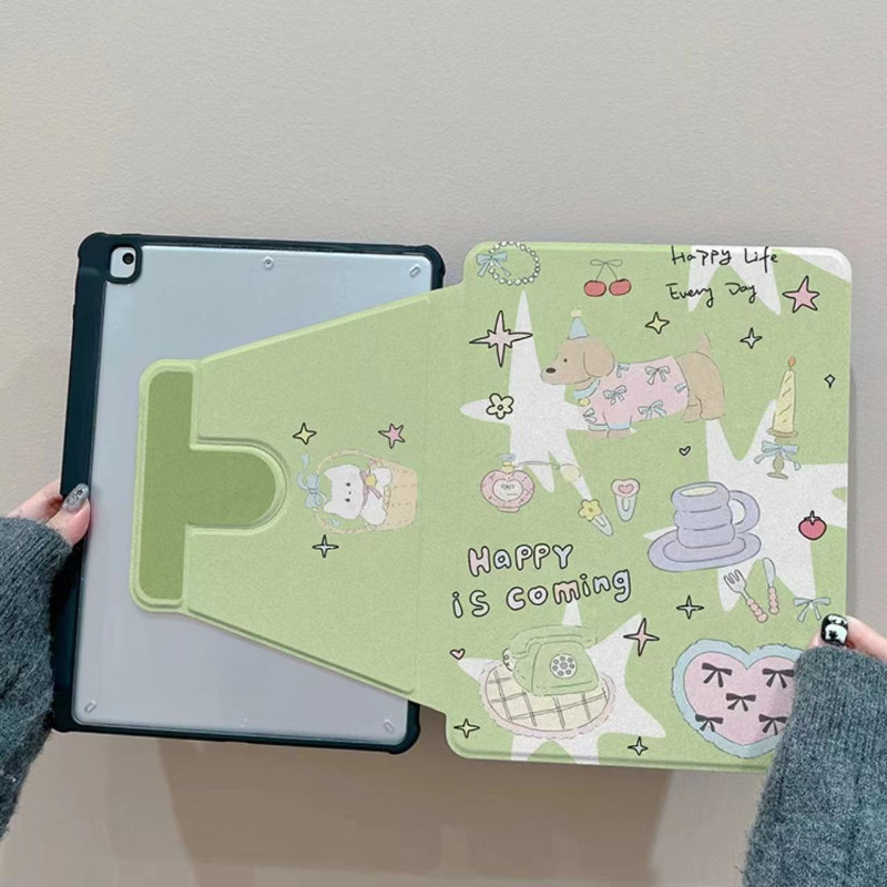 Ốp Bảo Vệ Cho Samsung Galaxy S9 FE + S9plus / s10plus 12.4inch Tab A7 lite Tab S6 lite 10.4inch A9 + Tab A9 Plus S7plus / S8plus S10ULTRA Vỏ Acrylic Xoay Phong Cách Sách