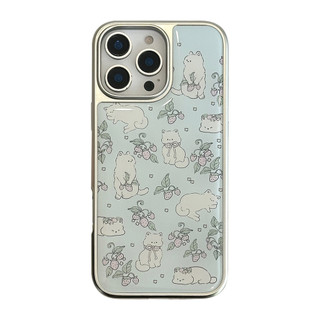 [Sheren] Ốp Điện Thoại Strawberry Kitty Thích Hợp Cho i16 15 14 13 12 11 pro max Vỏ Bảo Vệ Chống Sốc