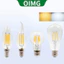 Bóng đèn dây tóc LED OIMG E14 E27 220V 4W 6W Bóng đèn tiết kiệm năng lượng C35 C35L A60 G45 S764 Ánh sáng trắng 6000K Ánh sáng ấm 3000K Siêu sáng