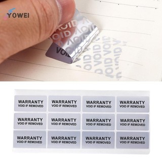 YOWEI 100 Miếng Dán Bảo Hành Bảo Hành (40mm * 20mm) Miếng Dán Nhãn Void Chống Tamper VN