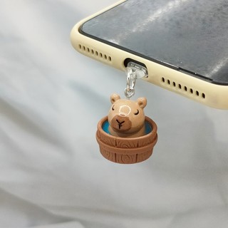 Điện thoại di động Cắm chống bụi diy Mặt dây chuyền gấu dễ thương Trang trí điện thoại di động