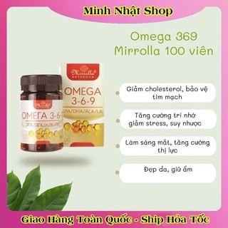 [DATE MỚI ĐỦ BILL] Viên uống Omega 369 Mirrolla Hàng Nga lọ 100 viên