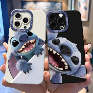 Ốp điện thoại Stitch sơn thời trang cho iPhone16 / 15 / 14 / 13 / MINI / 12 / 11 / Pro MAX / X / XS / XR / 7 / 8 / 6 Vỏ bảo vệ toàn diện bằng silicon lỏng chống sốc và chống rơi