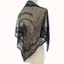 KANGN Foulard Bandana, Khăn ren thêu màu trơn, Khăn quàng cổ hình tam giác mỏng rỗng dành cho nữ