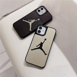 Ốp lưng gương cho iPhone 16 15 14 13 12 11 S XR XS 7G 8 Plus SE2 mini nhãn Jordan chống sốc