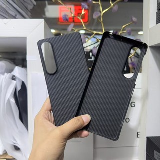 Ốp Điện Thoại Aramid Sợi Carbon Thật Cho Sony Xperia 1 VII 7th 1 VI 6th Matte Cứng Siêu Mỏng Chống Sốc Ốp Lưng Vỏ