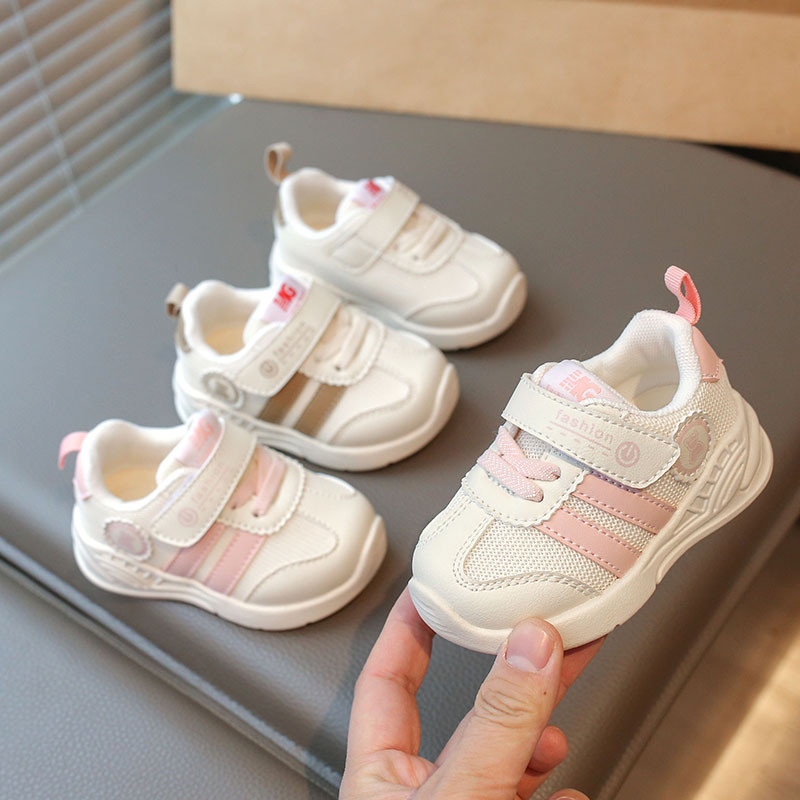 Giày thể thao tập đi phối lưới MG siêu thời trang cho bé mềm nhẹ chân Size 16-26