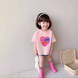 Bé Gái Cotton Nhiều Màu Áo Thun Trẻ Em Mùa Hè Mới Áo Bé Gái Bé Phù Hợp Với Quần Áo Trẻ Em