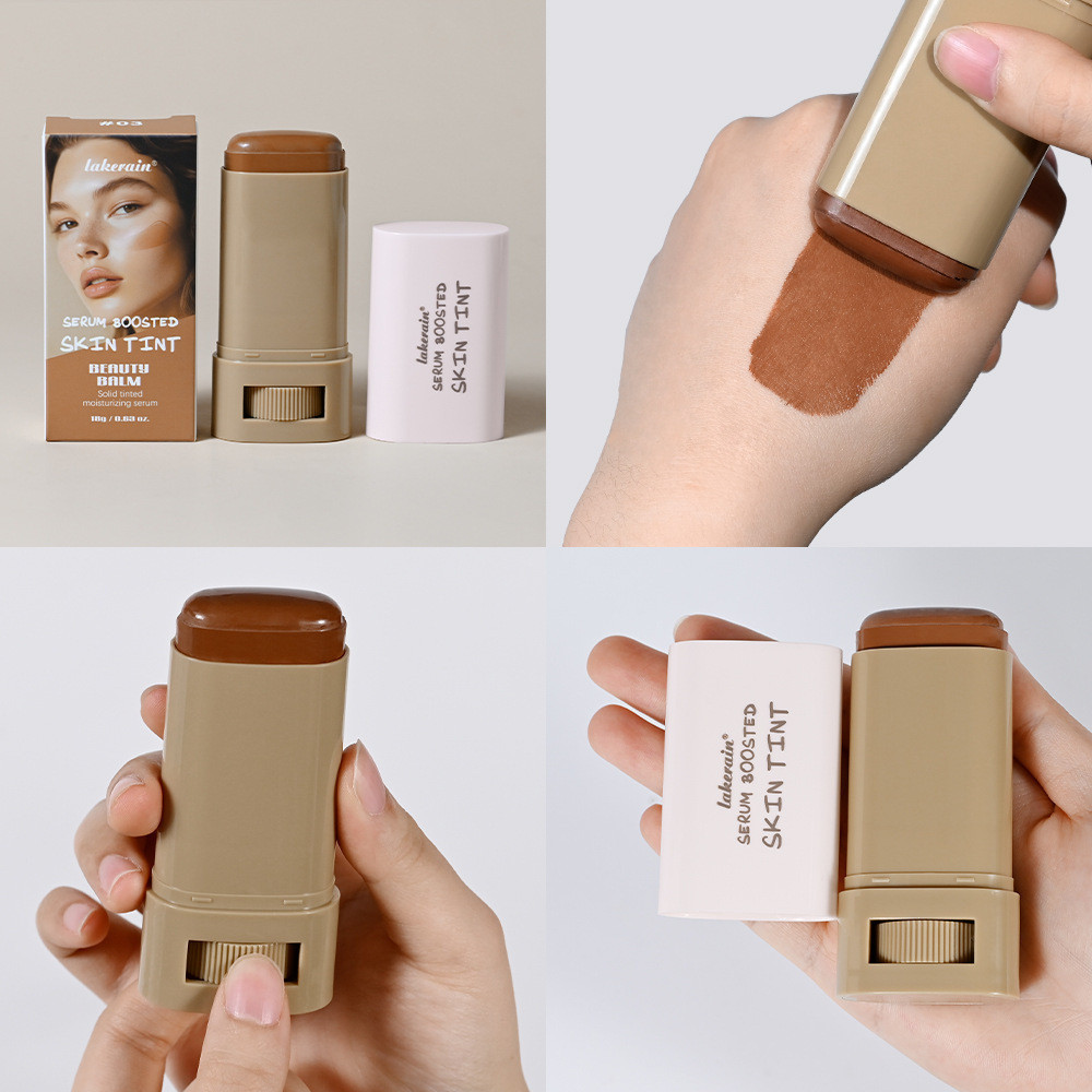 Kem nền Stick Beauty Balm Serum Boosted Skin Solid Tinted Dưỡng ẩm Serum Stick Foundation
