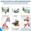 10 gói 360° Xoay Kim Loại Thăng Hoa Móc Khóa Khoảng Trống, Trống Thăng Hoa Hai Mặt DIY Móc Chìa Khóa Vòng Tròn