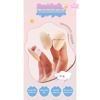 Set bông phấn trang điểm mini GECOMO - Tạo lớp nền hoàn hảo, bỏ túi tiện lợi