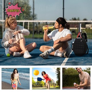 [PNPIA] Túi Tennis, Ba Lô Tennis Quilted Chứa 2 Vợt, Túi Pickleball Sling Chống Thấm Nước Cho Nữ, Nam Và Thanh Niên Boutique