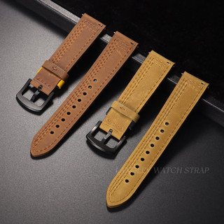 Màu Khối Da Dây Đeo Đồng Hồ Thay Thế 18mm 20mm 22mm Chính Hãng Da Bò Vòng Tay Nam Nữ Đồng Hồ Phát Hành Nhanh Dây Đeo Đồng Hồ Phương Tây Cao Bồi Phong Cách Vintage
