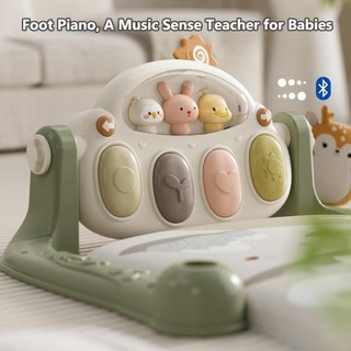 JKDESIGN Baby Piano Play Gym, Thảm tập bò sạc 3 trong 1, Trung tâm hoạt động âm nhạc và đèn cho trẻ sơ sinh Đồ chơi học tập sớm đa chức năng cho bé trai và bé gái