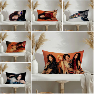 Vỏ gối hình chữ nhật Aespa Vỏ gối Sofa bằng vải Polyester in một mặt Trang trí nhà cửa (Không có lõi)