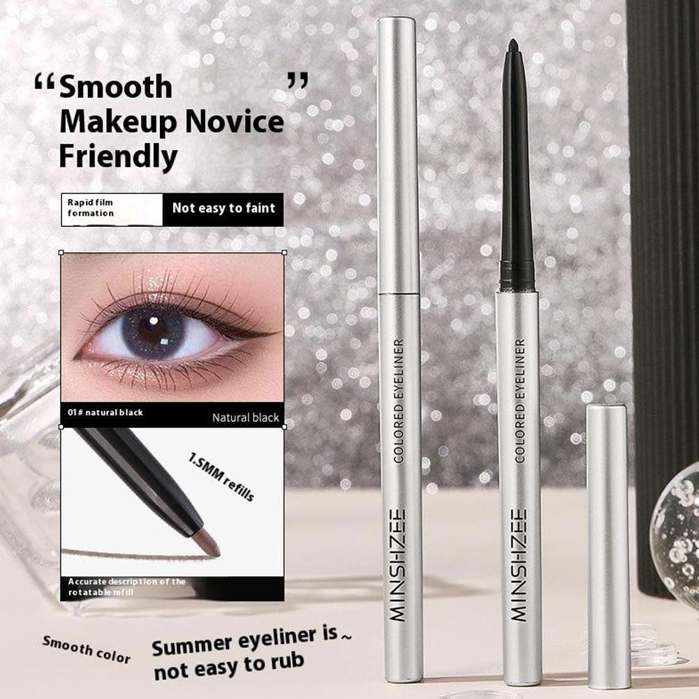 Bút chì Gel kẻ mắt siêu mỏng chống thấm nước Trang điểm khô nhanh Màu nâu cho mắt Mềm mại lâu trôi