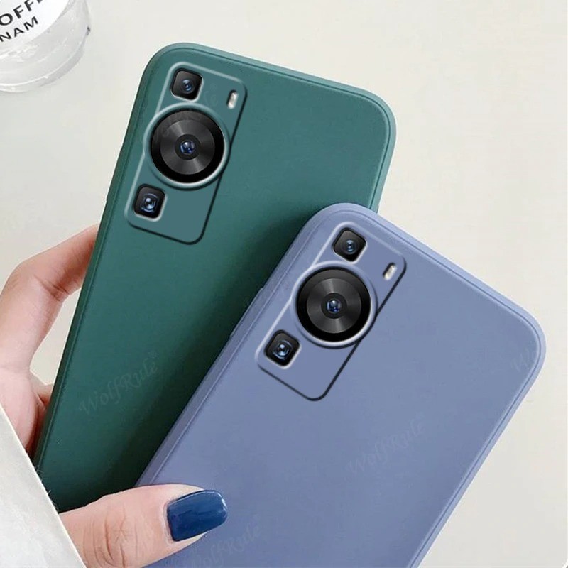 Dành Cho Huawei P60 Art P50 P50E Pro Plus Ốp điện thoại Capa Nguyên Bản Chống Sốc Silicon Lỏng TPU Mềm Dành Cho HuaweiP60 Pro P 60 50 Nghệ Thuật Fundas