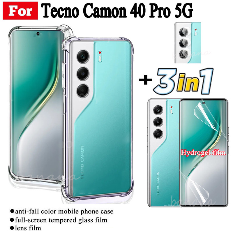Ốp Điện Thoại Chống Sốc Tecno Camon 40 Pro 5G Cho Tecno Camon 40Pro 4G Chống Gián Điệp Quyền Riêng Tư Bảo Vệ Toàn Diện Kính Cường Lực Bảo Vệ Màn Hình Và Phim Ống Kính