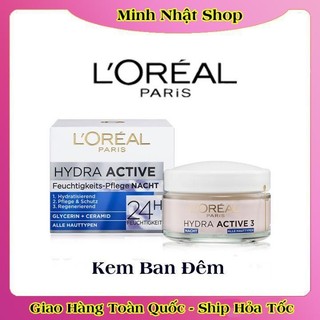 [auth] Kem dưỡng da Loreal Hydra Active 3 24h - Nội địa Đức Đủ Bill [Hot]