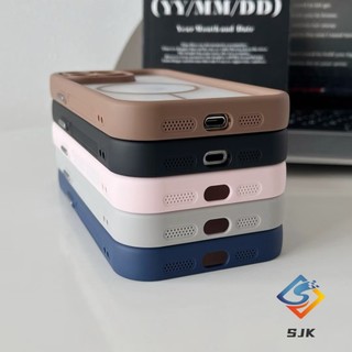Ốp từ tính chống sốc tản nhiệt mới cho iPhone 16 Pro Max 11 14 / 15 / 16Plus 12 13 14 15 Pro Max Vỏ silicon mờ cảm ứng mềm có bảo vệ ống kính chính xác