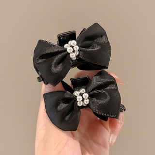 Nơ Mini Vuốt Tóc Kẹp Màu Giữ Thanh Lịch Nơ Hình Mũ Đội Đầu Cho Mỏng Vừa Dày Tóc