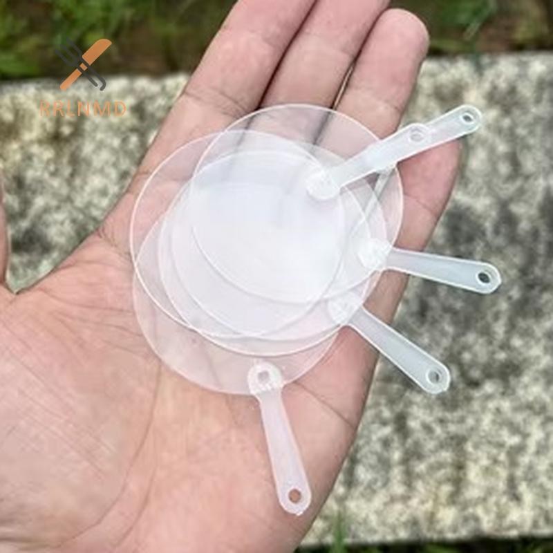 RRLNMD 5 CáiMini Trong Suốt Trống Quạt Trẻ Em DIY Trống Tay Quạt Sân Khấu Hiệu Suất Quạt Tay Trang Trí Cho DIY Thủ Công Làm Tay Graffiti Quạt MỚI