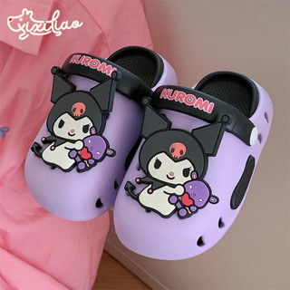 XIXITIAO Sanrio Kuromi Ngọt Ngào Thoáng Mát Bên Ngoài Mặc Quế Chó Nam Nữ Lỗ Giày Mùa Hè