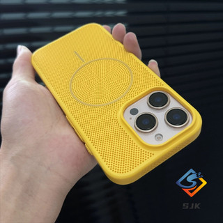 Ốp Cứng Từ Tính Mỏng Mới Cho iPhone 11 12 13 14 15 16 Pro Max 14 / 15 / 16Plus Mẫu Với Thiết Kế Tản Nhiệt 360 Độ