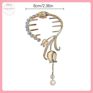 STHB Kim Cương Giả Vuốt Tóc Ngọc Trai Kẹp sel Thuốc Đuôi Ngựa Khóa Nữ Kẹp Tóc Bé Gái Barrette Phụ Kiện Tóc VN