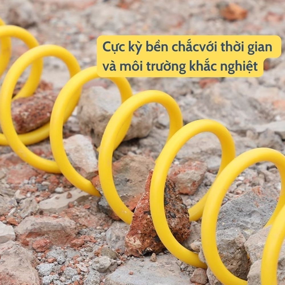Vòi Xịt Tăng Áp Tưới Cây, Rửa Xe Gia Đình, Dọn Dẹp Rửa Sân 3 Chế Độ Xịt Kèm Dây Lò Xo Chống Gập