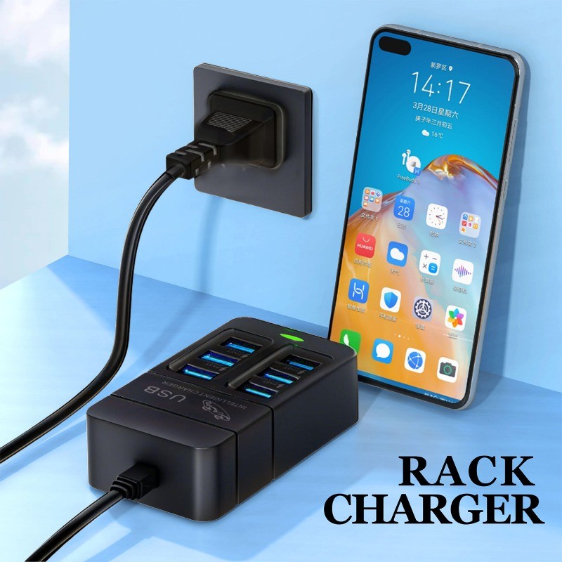 Ổ cắm điện đa cổng di động - Dải sạc nhanh USB C PD - Bộ chuyển đổi đa năng 6in1 cho EU / Mỹ