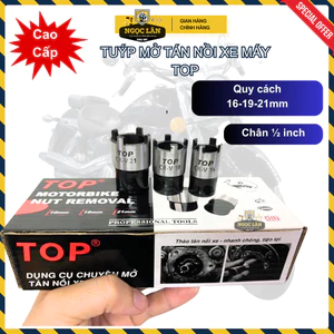 Dụng cụ, túyp mở tán nồi côn xe máy TOP 1/2" 16-19-21mm hàng Đài Loan cao cấp