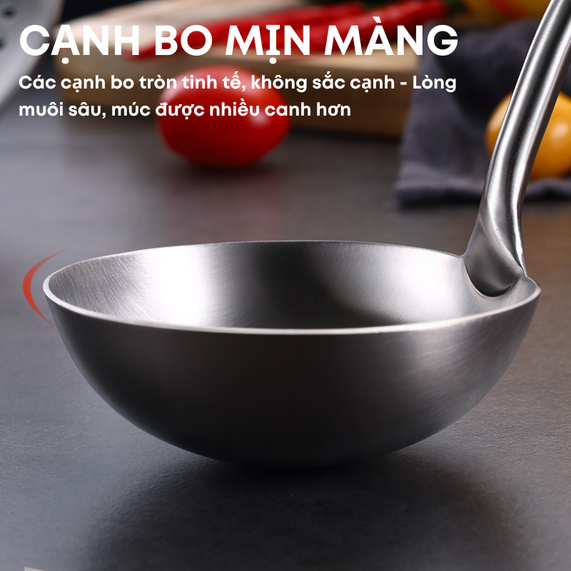 Bộ Muôi Xẻng Inox Cán Gỗ Cẩm Lai KOOBEE Cao Cấp – Muôi Múc Canh, Muôi Lỗ, Xẻng Xào Đảo Lật Thức Ăn Chuyên Dụng | 299