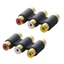 Khớp nối BTM Nữ sang Nữ 3RCA Đầu nối mạ vàng cho Video âm thanh đáng tin cậy